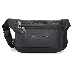 Pepe jeans Hatfield Z paskiem na ramię Płaski Czarny 23x15x2,5 cm Poliester, czarny, Talla única, Płaska opaska na ramię - Plecaki - miniaturka - grafika 1