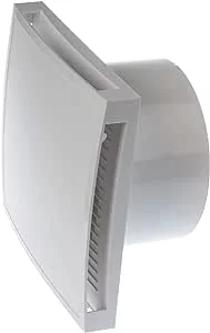 Wentylator Łazienkowy 15cm Biały z Osłoną 20W 230V - Wentylatory łazienkowe - miniaturka - grafika 1