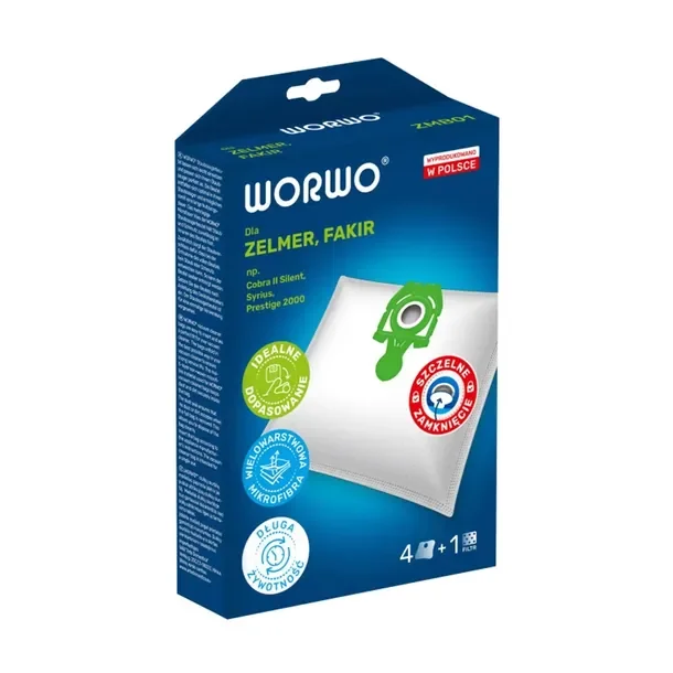 Worki Do Odkurzacza Zelmer Syrius 1600.0 ST 4 Sztuki Filtr W Zestawie