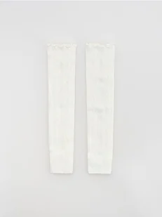 Reserved - Ocieplacze na nogi - złamana biel - Moda i Uroda OUTLET - miniaturka - grafika 1