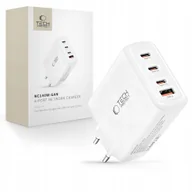 Ładowarki do telefonów - TECH-PROTECT NC140W-GAN 4-PORT NETWORK CHARGER PD 140W / QC3.0 WHITE - miniaturka - grafika 1