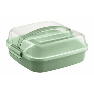 Pojemnik na ciasto z pokrywą Dolce 26 x 26 cm zielony - Pojemniki kuchenne - miniaturka - grafika 1