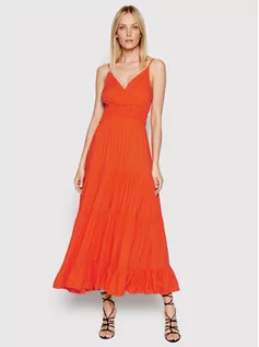 Sukienki - YAS Sukienka letnia Sirala 26026350 Pomarańczowy Loose Fit - grafika 1