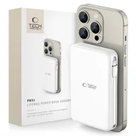 Powerbanki - Powerbank TECH-PROTECT PB31 LifeMag MagSafe 10000 mAh Biały | Bezpłatny transport - miniaturka - grafika 1