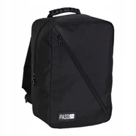 Plecaki - ﻿PLECAK podróżny PASO CZARNY bagaż podręczny DO SAMOLOTU WIZZAIR RYANAIR - miniaturka - grafika 1