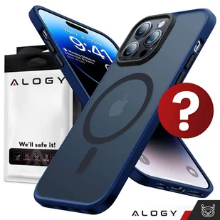 Etui do iPhone 14 Pro MagSafe Case obudowa ochronna Alogy Ring pancerne na telefon matowe Granatowe - Etui i futerały do telefonów - miniaturka - grafika 10