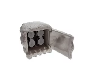 Ecolite XSTA-224G - Zewnętrzny słupek zasilający 4Z IP44 - Rozgałęźniki - miniaturka - grafika 1