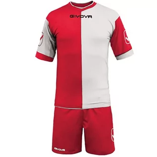 Zestawy męskiej odzieży sportowej - Givova, zestaw combo MC, czerwony/biały, XL - grafika 1