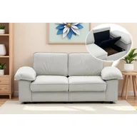 Sofy i kanapy - Sofa z miejscem do przechowywania, oszczędzająca miejsce, wygodna, do nowoczesnych mieszkań, szara - miniaturka - grafika 1