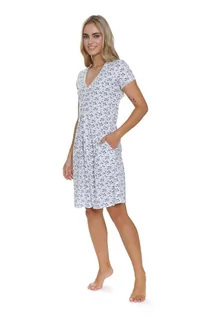 Piżamy ciążowe - Doctor Nap Koszula ciążowa w delikatne kwiatuszki M - grafika 1