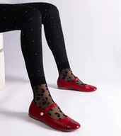 Baleriny - Czerwone balerinki z lakierowanym noskiem Jaures - Gemre - miniaturka - grafika 1