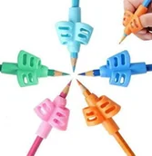 Długopisy - AG764 Silikonowy uchwyt na długopis 4szt - miniaturka - grafika 1