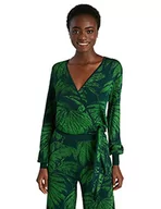 Swetry damskie - Desigual Sweter damski JERS_Les Marais, zielony, L - miniaturka - grafika 1