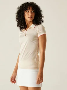 Regatta Funkcyjna koszulka polo "Remex II" w kolorze beżowym - Koszulki sportowe damskie - miniaturka - grafika 1
