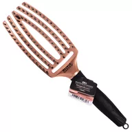 Szczotki i grzebienie do włosów - Olivia Garden Finger Brush Combo Medium TRINITY, Szczotka do Rozczesywania Włosów i Masażu, Włosie Dzika, Trinity Love Rose Gold OLI000189 - miniaturka - grafika 1