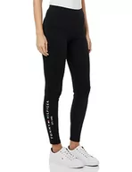 Legginsy - Tommy Hilfiger Legginsy czarne, Czarny, XS - miniaturka - grafika 1