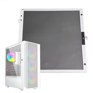 Akcesoria do komputerów stacjonarnych - Gembird Lewy panel boczny do obudowy Fornax 4000W biała szkło hartowane - miniaturka - grafika 1