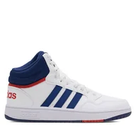 Buty dla chłopców - Sneakersy adidas HOOPS MID 3.0 K GZ9647 Biały - miniaturka - grafika 1