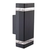 Lampy ogrodowe - Kaja Kinkiet ogrodowy TAYA 2x35W srebrny - miniaturka - grafika 1