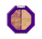 Cienie do powiek - Wibo Know Your Worth Duo Eyeshadow cienie do powiek 3 Selfish 5g - miniaturka - grafika 1