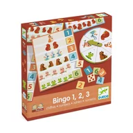 Gry planszowe - Gra Eduludo Djeco - Bingo 1,2,3 - miniaturka - grafika 1