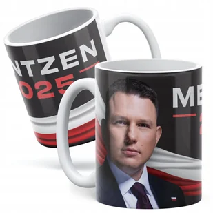 Kubek ceramiczny Sławomir Mentzen #Mentzen2025 Konfederacja Wybory - Kubki - miniaturka - grafika 1