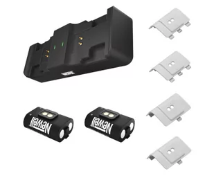 Newell Newell XBO Gaming Set ładowarka + 2 akumulatory Biały - Akcesoria do Playstation - miniaturka - grafika 1