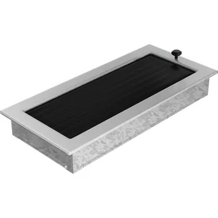 Kratki.pl Kratka 17x37 szlifowana z żaluzją 37SZX - Akcesoria kominkowe - miniaturka - grafika 1