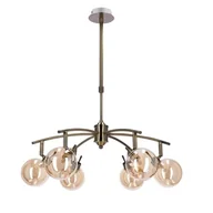 Lampy sufitowe - Lentini lampa wisząca 6-punktowa patyna 36-16386 - miniaturka - grafika 1