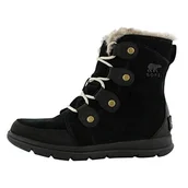 Śniegowce damskie - Sorel Damskie buty zimowe Explorer Joan, Black Dark Stone, 37.5 EU - miniaturka - grafika 1