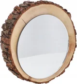Lusterka do makijażu - Lustro Dekoracyjne Krążek Lusterko Plaster Drewna - miniaturka - grafika 1