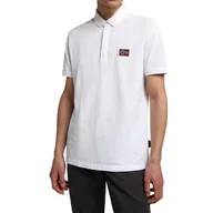 Koszulki męskie - Koszulka męska Napapijri NP0A4G2M002 EBEA 1 Biała - miniaturka - grafika 1