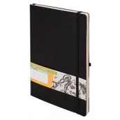 Notesy i bloczki - Antra Antra, notes w kratkę, format B5, Impresja, czarny - miniaturka - grafika 1