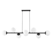 Lampy sufitowe - NOWOCZESNA LAMPA WISZĄCA CZARNA FINO W8 - miniaturka - grafika 1