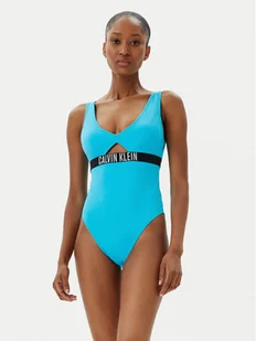 Calvin Klein Swimwear Strój kąpielowy KW0KW02746 Niebieski - Stroje kąpielowe - miniaturka - grafika 1