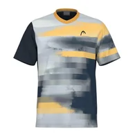 Koszulki męskie - HEAD TOPSPIN T-shirt męski, granatowy/nadruk, S niebieski - miniaturka - grafika 1