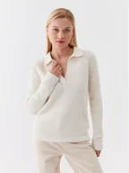 Swetry damskie - Calvin Klein Sweter K20K205837 Écru Regular Fit - miniaturka - grafika 1