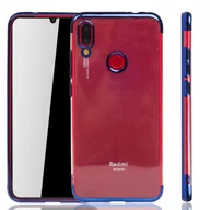 Etui i futerały do telefonów - Etui na telefon Xiaomi Redmi Note 7 Pro Blue - Clear - TPU Silicone Case Backcover w przezroczystym niebieskim kolorze - miniaturka - grafika 1