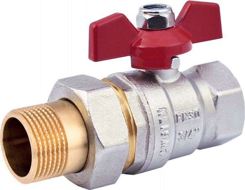 Perfexim Perfexim kurek kulowy śrubunek dławik CuZn-c PHA-007 G1 WZ PN30 C DN 25 00-007-0250-002