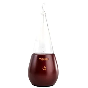 Mohani Nebulizator - dyfuzor olejków eterycznych - ciemne drewno, szklany stożek - Inhalatory i akcesoria - miniaturka - grafika 1
