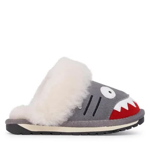 Kapcie EMU Australia Shark Slipper K12436 Szary - Buty dla chłopców - miniaturka - grafika 1