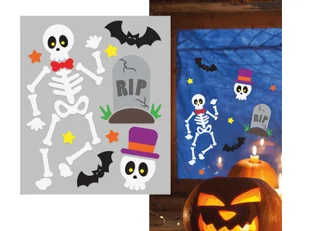 Naklejki żelowe na szybę na Halloween - 1 op. - Halloween - miniaturka - grafika 1