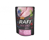 Mokra karma dla psów - Rafi z indykiem dla psa saszetka 300g czarne opakowanie) - miniaturka - grafika 1