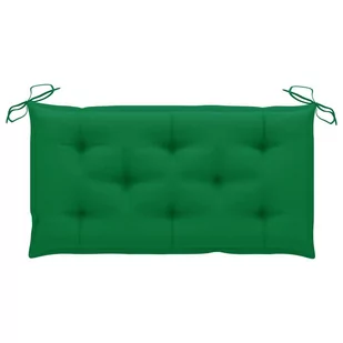 vidaXL vidaXL Poduszka na ławkę ogrodową, zielona, 100x50x7 cm, tkanina - Poduszki na krzesła - miniaturka - grafika 1