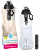 Butelki filtrujące - Butelka Filtrująca Dafi Soft 0,5L+ 2 Filtry Czarna - miniaturka - grafika 1