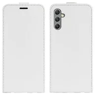 Etui i futerały do telefonów - Do Samsung Galaxy A24 4G / 5G R64 Tekstura Pionowe skórzane etui na telefon z klapką Biały - miniaturka - grafika 1