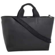 Torebki damskie - Torebka Over Webbing Tote Pu Black K60K612710 BEH (CK586-a) Calvin Klein - miniaturka - grafika 1