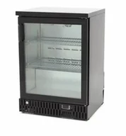 Szafy i witryny chłodnicze - Resto Quality Szafa chłodnicza podblatowa 142L – barowa czarna LED, 600x515x850 mm - miniaturka - grafika 1