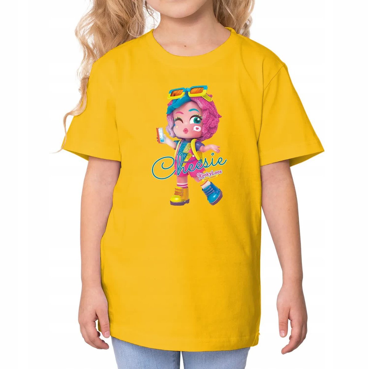KOSZULKA DZIECIĘCA ŻÓŁTA Na Prezent KOOKYLOOS CHEESIE Wzory - 146