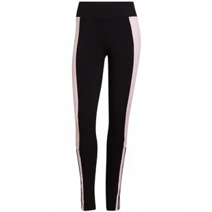 Legginsy damskie adidas Essentials Colorblock czarno-różowe GS6325 M - Legginsy - miniaturka - grafika 1